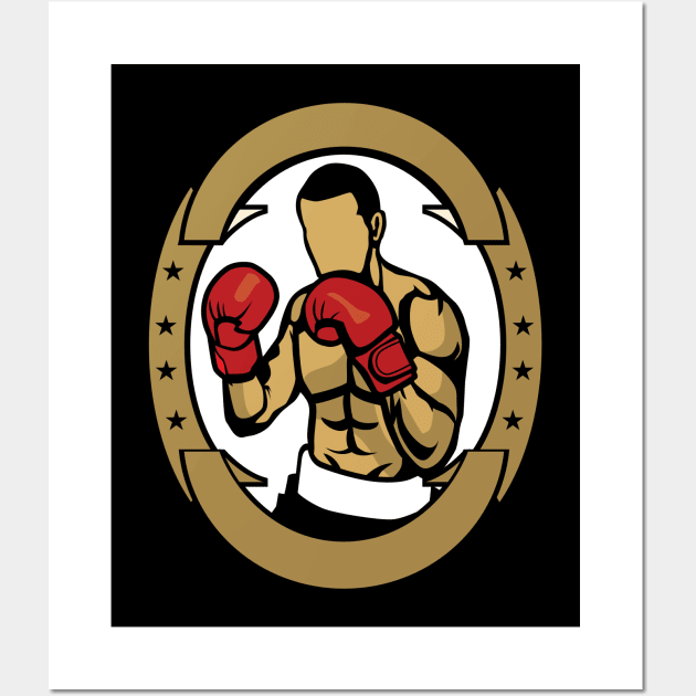 Boxing Champion Wall Art by ShirtyLife